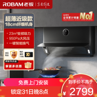 老板(Robam)23m³超薄变频油烟机抽油烟机单烟机吸油烟机侧吸式自营侧吸油烟机小尺寸烟机22X5S