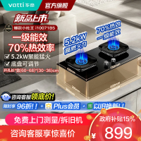 华帝燃气灶升级纳米抗污科技天然气猛火灶5.2KW开孔可调节嵌入式台式煤气炉双灶台i10071BS 液化气