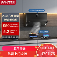 老板(Robam)烟灶套餐超薄近吸聪明油烟机 23m³侧吸烟机灶具厨电套装22X5S+57B0XT天然气
