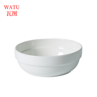 瓦图(WATU) 陶瓷面碗 陶瓷汤碗 沙拉拉面汤碗泡面碗 10个装