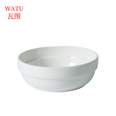 瓦图(WATU) 陶瓷面碗 陶瓷汤碗 沙拉拉面汤碗泡面碗 10个装