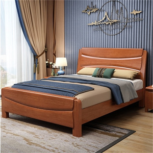 鑫环境 办公家用1米单人实木床宿舍员工单人床出租房实木床公寓床