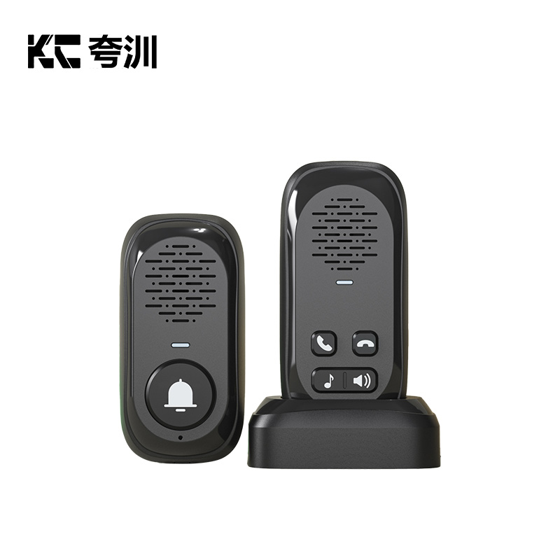 夸汌 无线语音对讲门铃 黑色 套