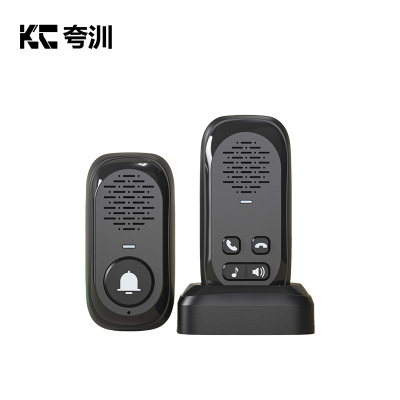 夸汌 无线语音对讲门铃 黑色 套