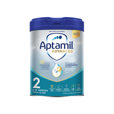 原装进口英国爱他美Aptamil白金版 婴幼儿配方牛奶奶粉2段(6-12个月)800g