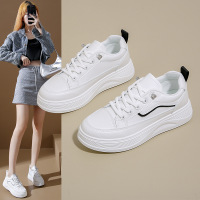 秋季新款ins韩版透气小白鞋女学生厚底百搭休闲运动板鞋