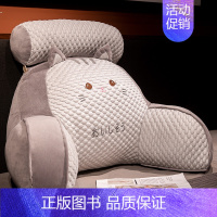 猫咪表情款(凉感冰豆豆材质高克重) 中号靠垫+头枕+灰色绒毯1×1.7米[座椅推荐] [正版]床头靠垫软包护腰靠枕大靠背