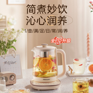 荣事达(Royalstar)养生壶煮茶壶烧水壶电热水壶开水壶恒温壶家用办公室玻璃花茶壶预约保温滤网YSH18L19B