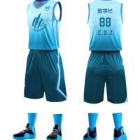 信柏合新款篮球运动套装篮球服男印制潮背心篮球衣训练球衣Y-9048