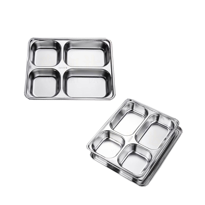 豫凯达不锈钢餐盘快餐盘五格餐盘