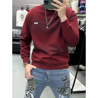 秋冬季新款长袖T恤男款内搭打底衫套头卫衣扎染圆领时尚上衣