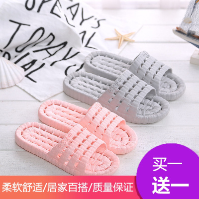 LelepiG浴室拖鞋防滑洗澡镂空漏水居家居情侣室内PVC男女塑料凉拖鞋夏季