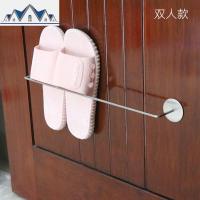 浴室拖鞋架墙壁挂式免打孔 304不锈钢厕所鞋托挂架家用卫生间收纳 三维工匠收纳层架