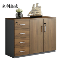 豪利鑫威办公室矮柜储物柜文件柜2门4抽屉
