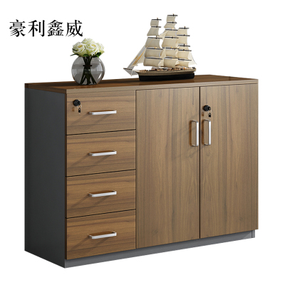 豪利鑫威办公室矮柜储物柜文件柜2门4抽屉