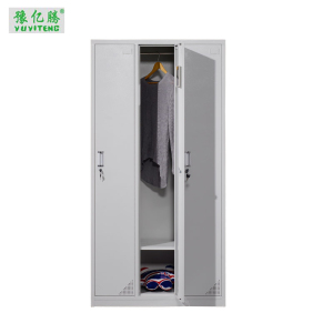 豫亿腾钢制加厚员工铁皮更衣柜储物寄存包鞋柜泳池车间职工宿舍浴室换衣柜多门带锁柜灰白色可定制更衣柜系列