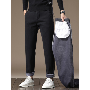 中腰弹力直筒裤男士抗皱抗起球易打理男款商务轻奢休闲裤