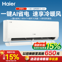 海尔(Haier)1.5匹 新一级能效净省电系列冷暖家用卧室挂机空调 高温除菌自清洁KFR-35GW/P2-1