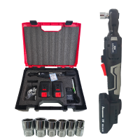 联岚锂电电动棘轮扳手直角电动扳手3/8"四方轴21V/2.5AH两电一充套