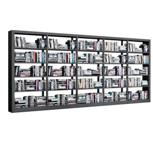 慧采云 钢制书架学校图书馆书店书籍室阅览室单面书架资料架单面一列五组