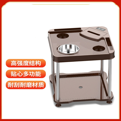  麻将机茶几茶水架棋牌室水杯架烟灰缸茶水台小茶桌家用麻将桌茶几