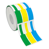 Makeid QS-45F-200 线缆标签 49mm*36mm+30mm 200片/卷 1 卷 多色