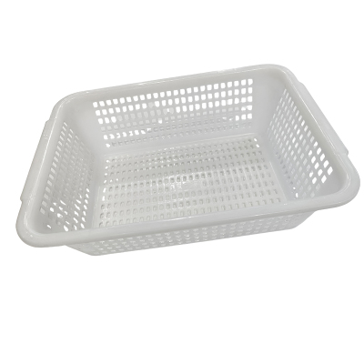 志合欣语 塑料筐洗菜篮 白色 个