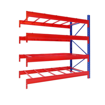 臻远 ZY4121537重型货架仓储高位货架单层称重2000kg 蓝橘色副架4层