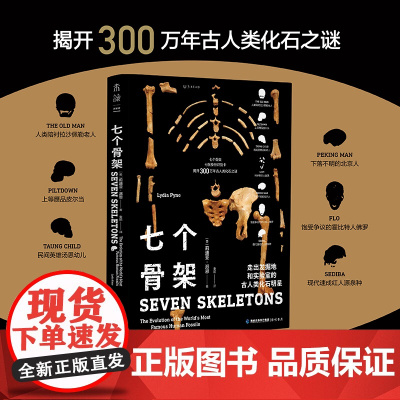 七个骨架:七副骸骨中的疯狂人类史(揭开300万年古人类化石之谜) 莉迪亚·派恩 海峡书局出版社 正版书籍