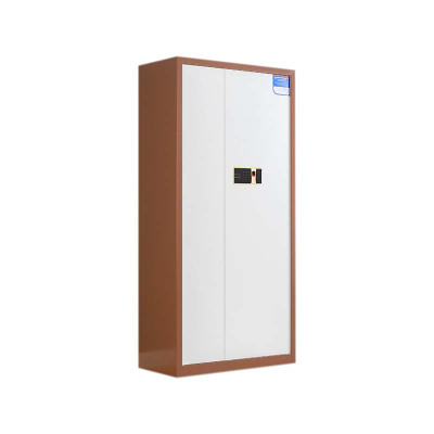 铭威盾保密柜财务档案柜文件柜办公室资料储物柜保险柜电子密码国保锁通体咖框白门-指纹密码锁常规