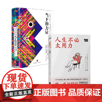 当下的力量(白金版)+人生不必太用力 套装 埃克哈特·托利 著 励志