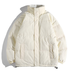 男装秋冬季新款立领棉衣男加绒加厚棉服韩版宽松休闲面包服外套男