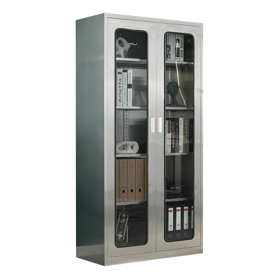 铭威盾不锈钢文件柜档案柜资料柜器械柜储物柜仪器柜304全不锈钢通玻柜