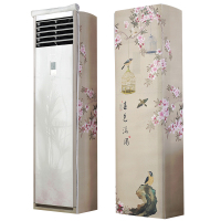 京城派 空调罩方形柜机防尘罩保护套格力美的奥克斯海尔开机不取大3p立式方柜机罩 6813春色满园 175*53*33cm