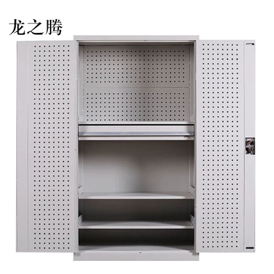龙之腾工具柜加厚铁皮储物柜工厂车间用带抽屉汽修多功能收纳柜通门内一抽柜灰白色