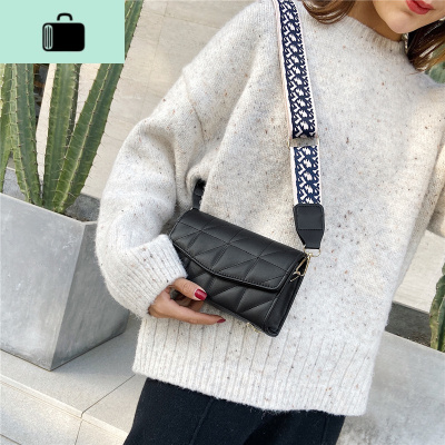 上新小包包女2020新款ins时尚女包宽带单肩百搭潮简约质感斜挎包NEW LAKE女斜挎包