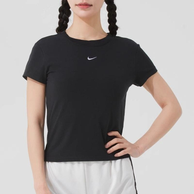 NIKE耐克短袖T恤运动休闲舒适针织圆领女装FV5509-010 C