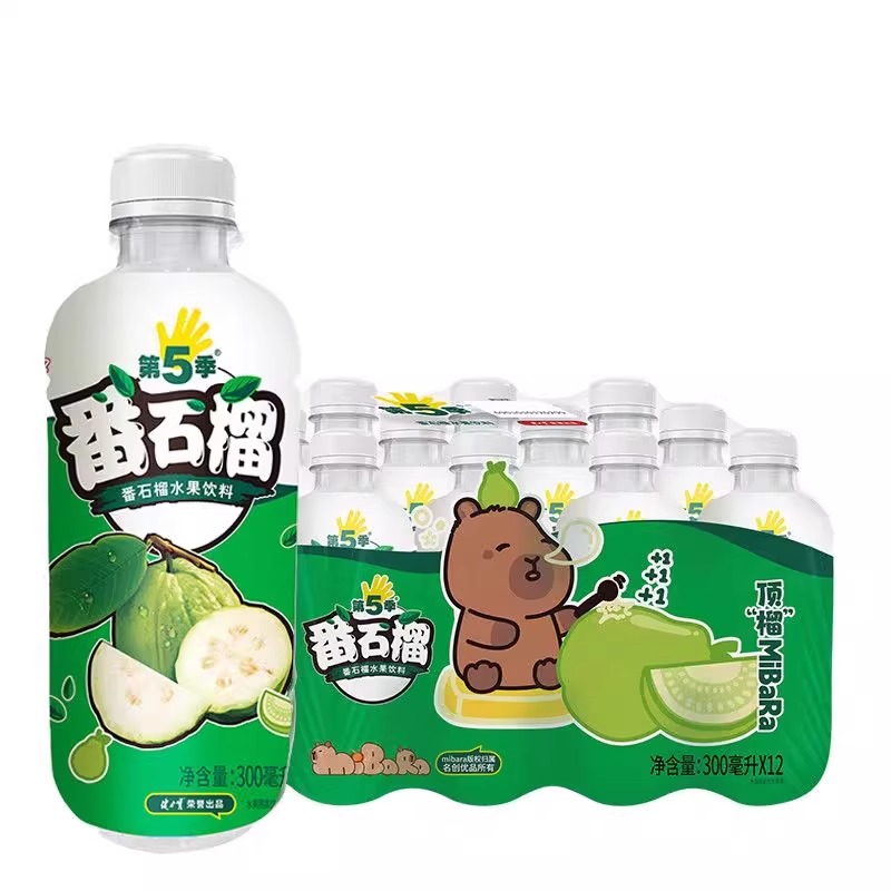 健力宝 第五季果汁[番石榴味]300ml*4瓶