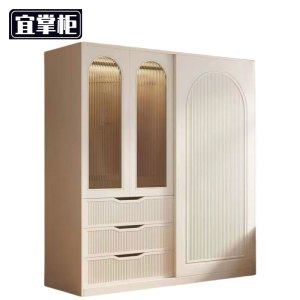 宜掌柜 衣柜 80cm两门三抽 个