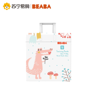BEABA疯狂动物迷拉拉裤L22片9kg-14kg拉拉裤超薄透气娃娃学步裤宝宝尿片9kg-14kg