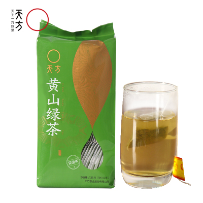 [中华特色]池州馆 天方黄山绿茶 135g/袋 宾馆饭店小茶包 袋泡茶 小袋泡内含75小包 安徽天方茶叶 华东