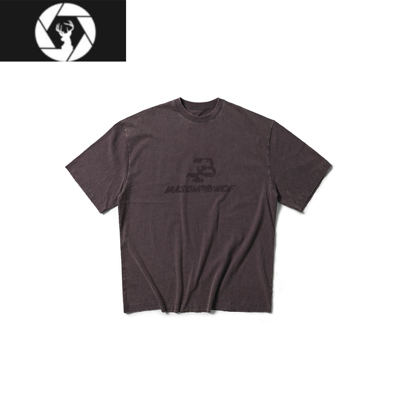 hongzun 夏季不费力松弛感白t男新款潮牌休闲宽松短袖t恤