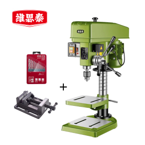 维思泰 台钻调速台式钻铣床钻攻一体机 380V/1100W/ZS4116钻攻两用+平口钳 台