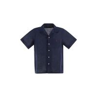 Polo Ralph Lauren男士宽松亚麻刺绣胸章短袖衬衫春夏休闲商务通勤 classic fit