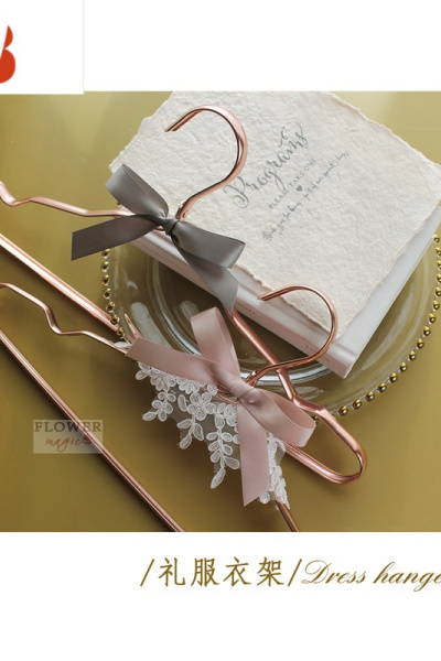 三维工匠/礼服衣架/新娘新郎结婚礼西装婚纱秀禾服喜庆中式韩式衣架挂件