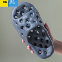 聚范浴室拖鞋男夏季洗澡防滑室内家居家用镂空漏水踩屎感软底凉拖鞋女