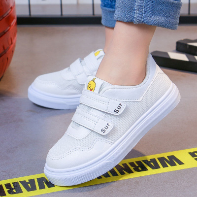 SUNTEK女童鞋男童鞋子2020新款春秋季儿童运动鞋网鞋透气网面学生小白鞋运动休闲鞋