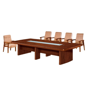 大央会议桌H-7130 3000W*1200D*760H办公家具会议桌长方形大型长桌简约现代会议室洽谈桌