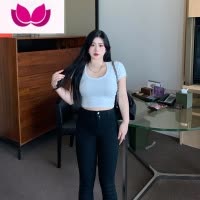七斓大码夏新款u领短袖T恤胖mm欧美显瘦心机设计感修身短款纯色上衣女