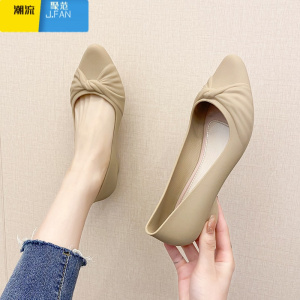 聚范新款韩版时尚外穿凉鞋女夏粗跟增高防滑网红百搭休闲简约包头单鞋